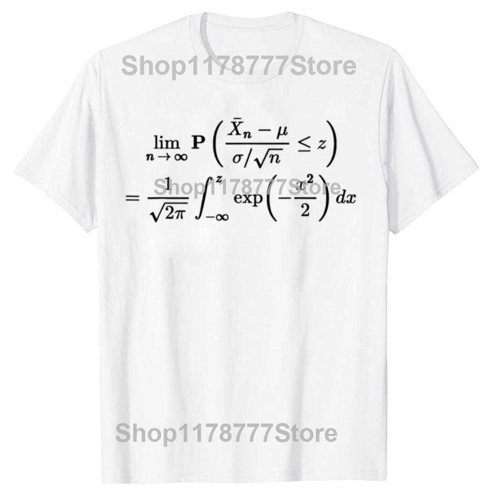 Funny Central Limit Theorem Probability Statistics Data Science T Shirts Gifts Mens Fashion Casual Loose Oversized T Shirt