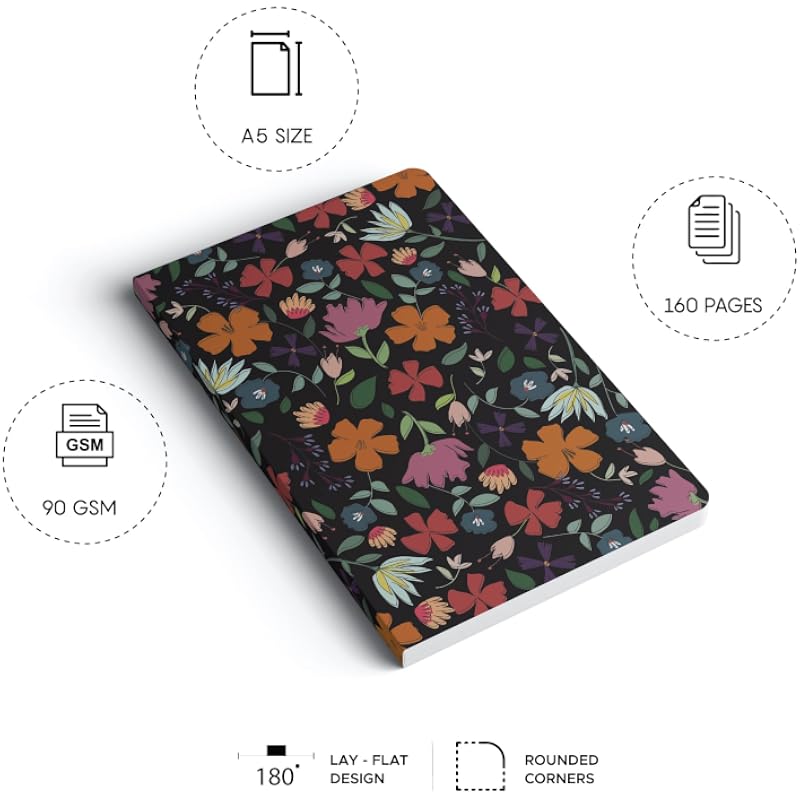 Factor Notes A5 Notebook: Ruled | 90 Gsm | 160 Pages (Floressence)