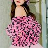 New MLB Old Flower Velvet Jackets Unisex Barbie Pink 3AJPF1816-50PKD