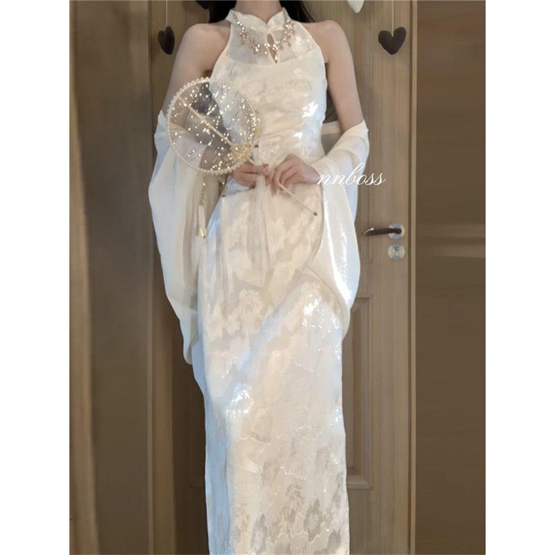 New Chinese-Style National Fashion Improved Hanfu Dress for Women, 2026 New Model, Cool and Elegant Retro Qipao Dress