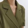 Classic Fashion Retro Cross Necklace for Women Stainless Steel Temperament Imitation Pearl Inlaid Necklace High Quality Zircon