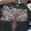 Mens Trendy Short Sleeve T-Shirt With 3D Digital Wing Print Breathable Quick-Dry Cotton Blend Slim Fit Casual Wear