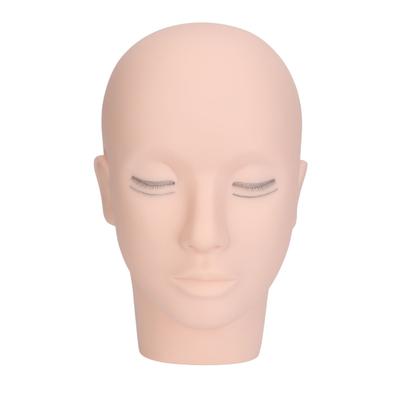 Silicone Lash Extension Mannequin Head 4 Layer Eyelash Reusable Makeup Mannequin Head