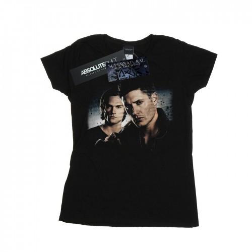 Supernatural Womens/Ladies Sam And Dean Poster Cotton T-Shirt