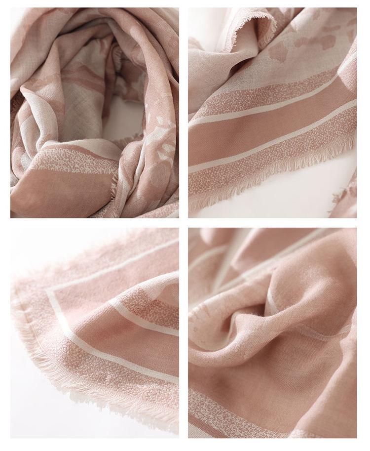 High-End Wool & Mulberry Silk Shawl: Versatile, Fashionable, and Warm for Autumn & Winter