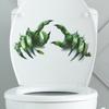 Green Finger Bathroom Toilet Toilet with Home Decor Decals