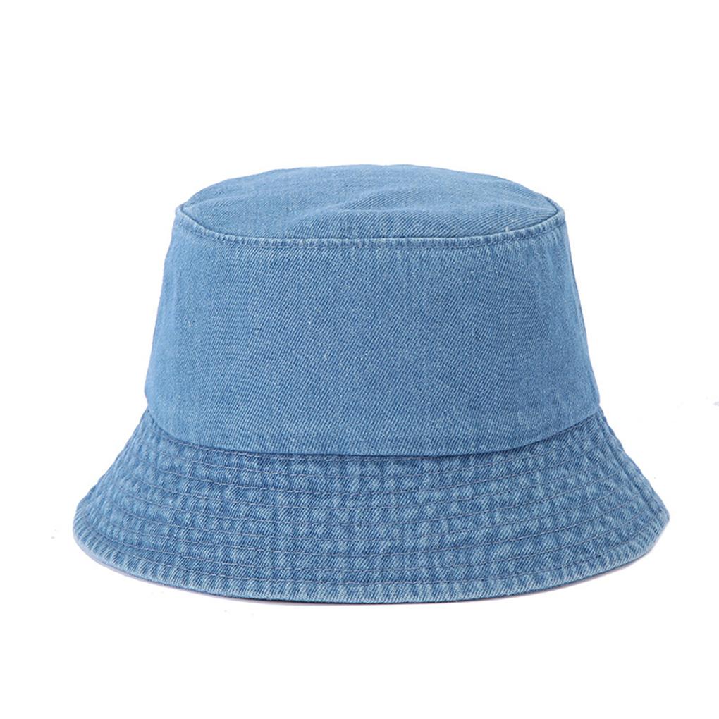 

Женщины Мужчины Стирать Деним Лето Весна Путешествия Панама Открытый Многоразовые Рыбацкие Шапки Складные Кепки Аксессуар Пикник светло-синий
