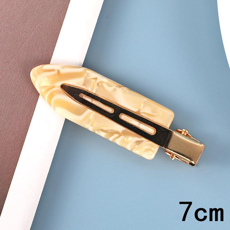 Japanese & Korean Style Seamless Metal Hairpin - Frosted Women's Bangs Side Clip
