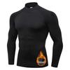 Men's High-Elastic Quick-Dry Sports Tights with Velvet Warmth