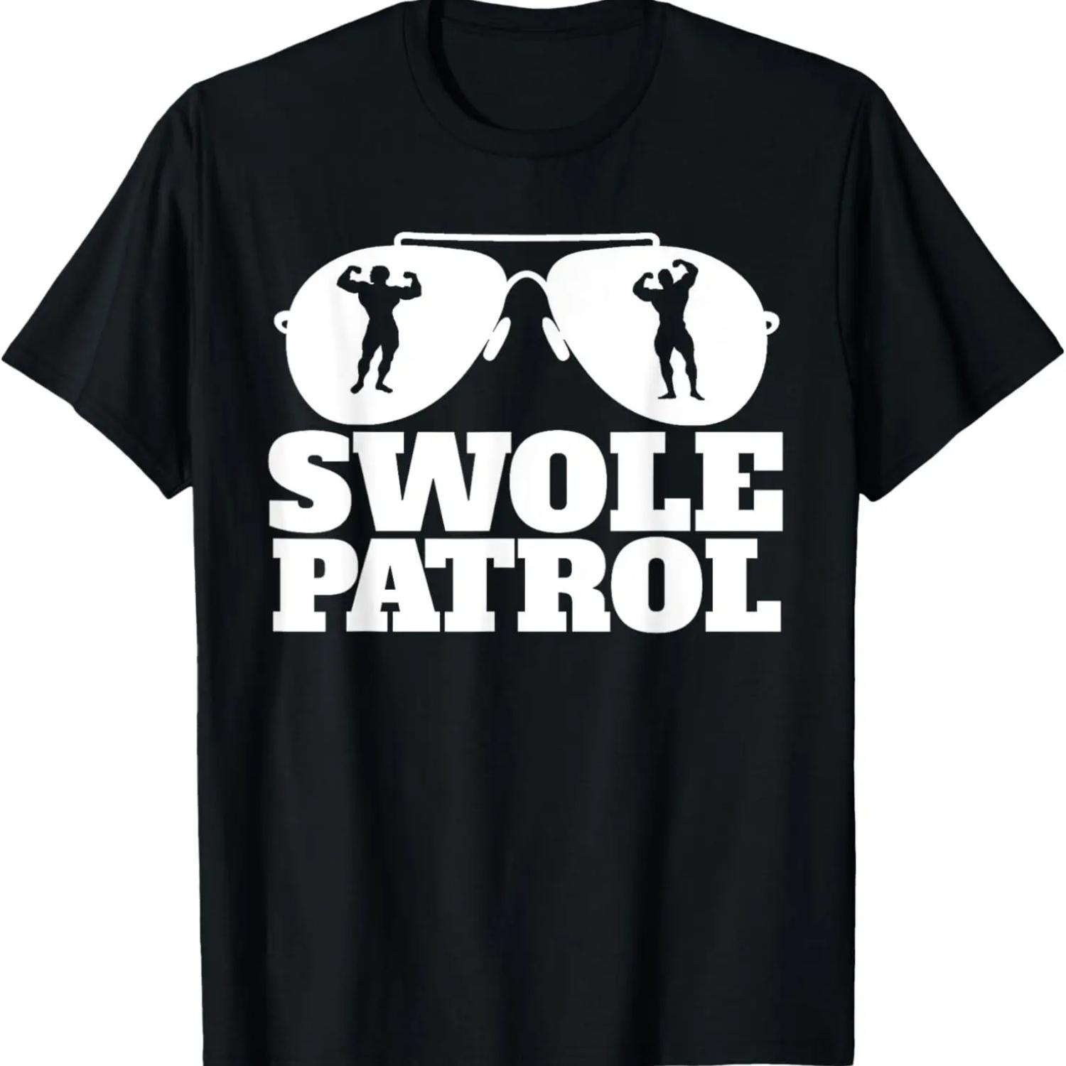 Swole Patrol забавная футболка для тяжелой атлетики Swole Patrol S