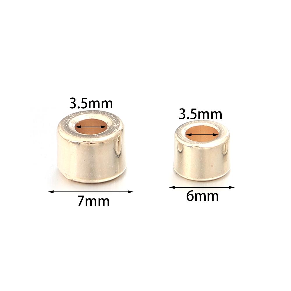 100pcs CCB Spacer Beads Cylindrical Plastic Loose Beads For Jewelry Making DIY Handmade Bracelets Necklace Accessories Wholesale