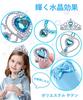 DFsucces 6-Piece Princess Accessory Set for Girls, Cosplay Ornaments, Toys, Kids' Tiara, Magic Wand, Ring, Gloves, Necklace, Earrings, Wig, Hair