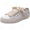 Fashion Women Canvas Shoes Autumn 2025 Vulcanize Shoes Student Solid Color Sneakers Ladies Flats Casual Breathable Walking Travel Tennis