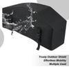 Winch Dust Cover UV Protection Adjustable Straps Oxford Waterproof Dust Cover For Snow Automobile Automotive Car Outdoor Marine