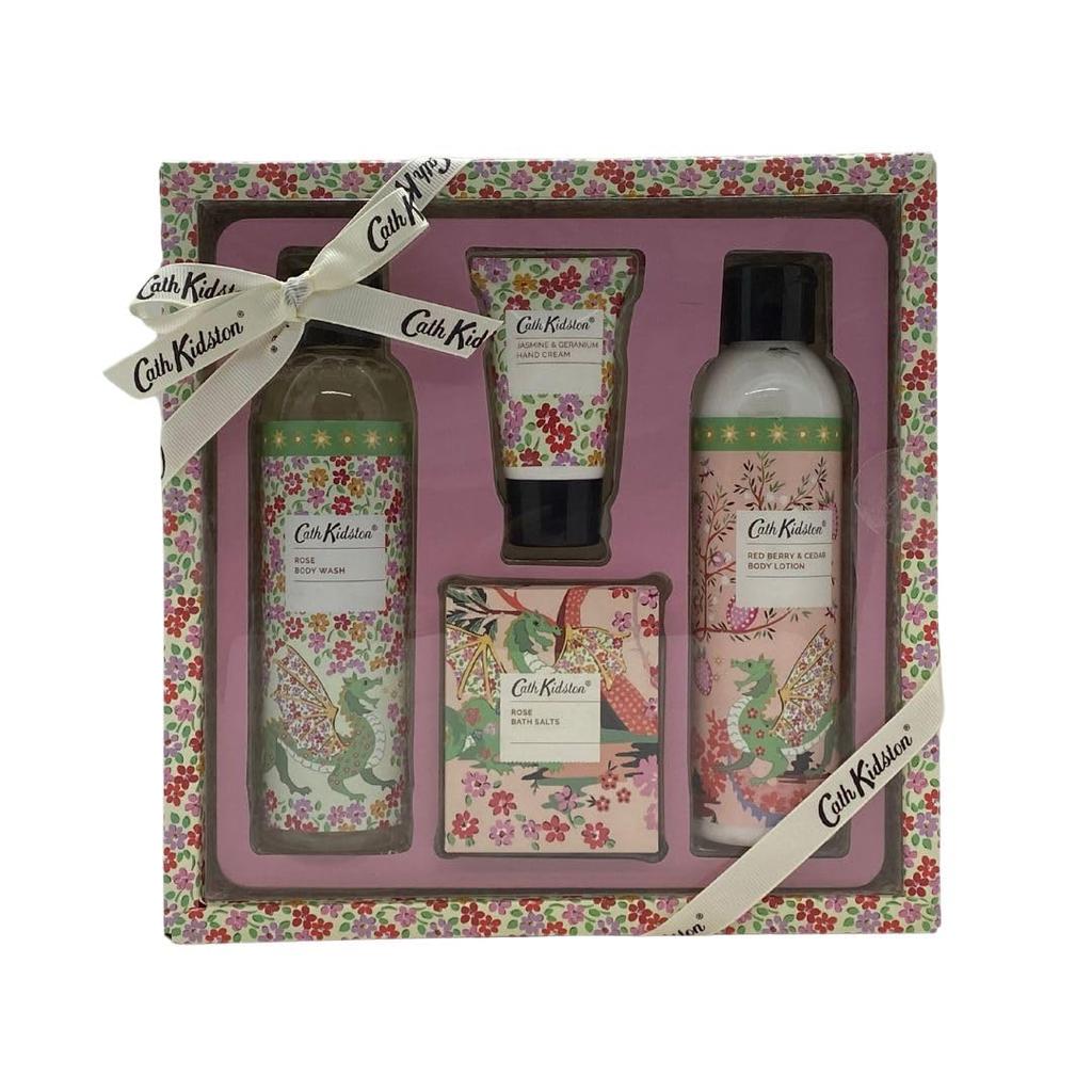 Cath Kidston Indulgent Body Care Kingdom 200ml 100g Set, Dragon's (200ml + + + 30ml)
