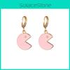 Smiley Alloy Womens Face Earrings Plated Cartoon Design Stylish Jewelry