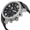 Men's Quartz Genuine Leather Three-Hand Watch Stainless Steel Case/Scratch-Resistant Glass Mirror JR1436