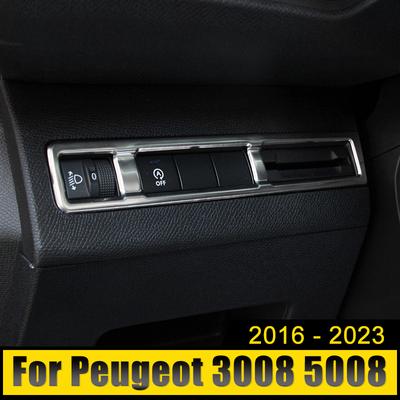 Nálepka seřizovacího knoflíku spínače předního světlometu pro Peugeot 3008 5008 GT 2016 2017 2018 2022 2023