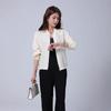Mulberry Silk Women's Heavyweight Long Sleeve Baseball Jacket