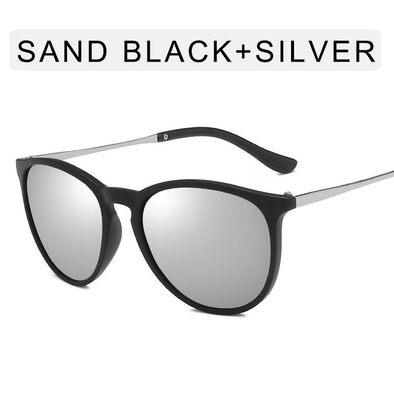 Trendy Oval Semi-Metal Sunglasses for Women - 4171 Internet Celebrity Style