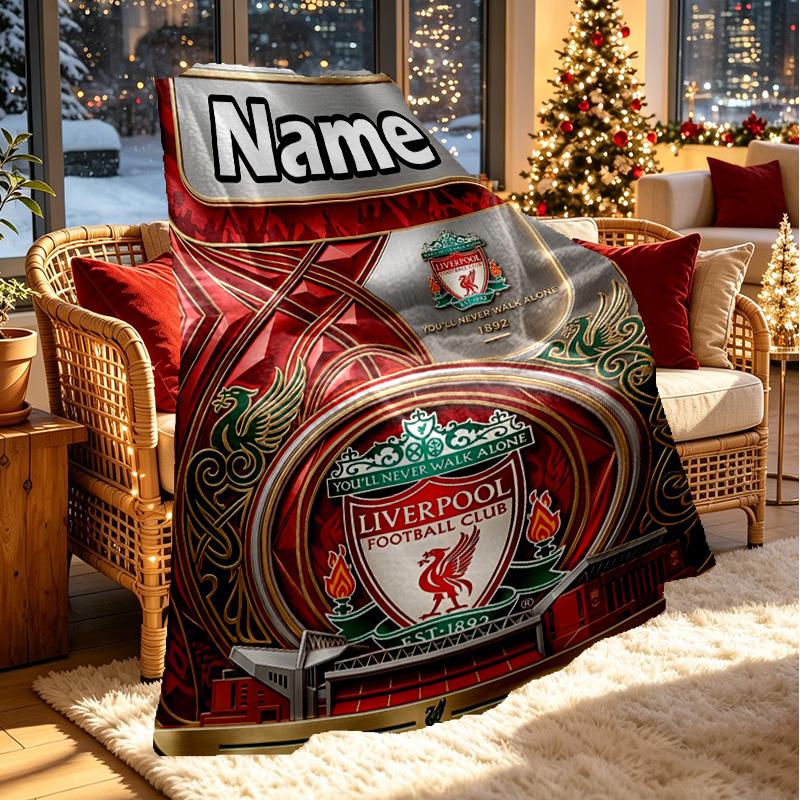 Custom Name Personalized LFC Print Blanket, Home Decor, Bedroom, Sofa, Camping, Couch, Gifts for Birthday Christmas