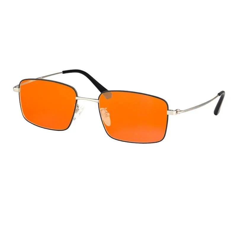 Shinu Trendige Orange/Rote Gläser Computerbrille Blaulichtfilter Für Gaming Und Arbeit Brille Bequem Für Lange Stunden