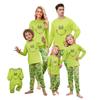 Noel Baskılı Sevimli Aile Seti Pijama, Ev Giysileri, Aile Seti Uzun Kollu Üst Pantolon Seti