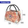 Terracotta Aztec Boho Print Thermal Lunch Bag Women Portable Insulated Cooler Bag for Picnic Work Reusable Waterproof Lunch Box