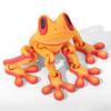 New 3D Printed Frog Ornament Joint Movable Magnetic Model Creative Simulation Animal Figurine Desktop Frog Handicraft Decoration