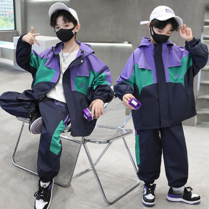 Modny garnitur chłopięcy Wiosna i Jesień Dziecięcy sportowy przystojny garnitur