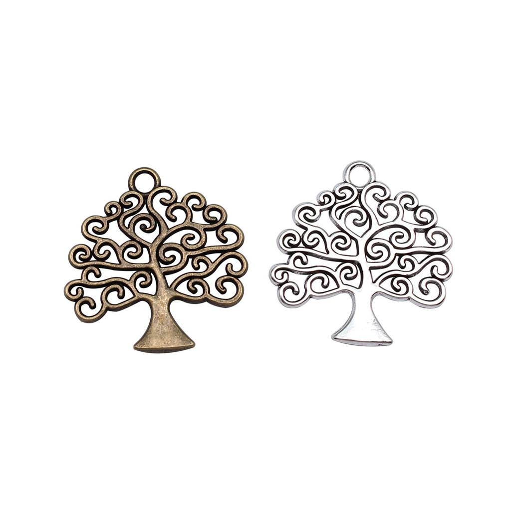 Tree Of Life Charms Antique Round Pendants For Spiritual DIY Jewelry
