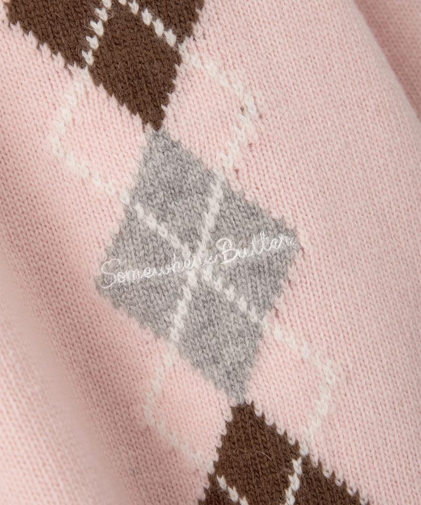 Sseomweeobeoteo Maglione Argyle Noelle - Rosa