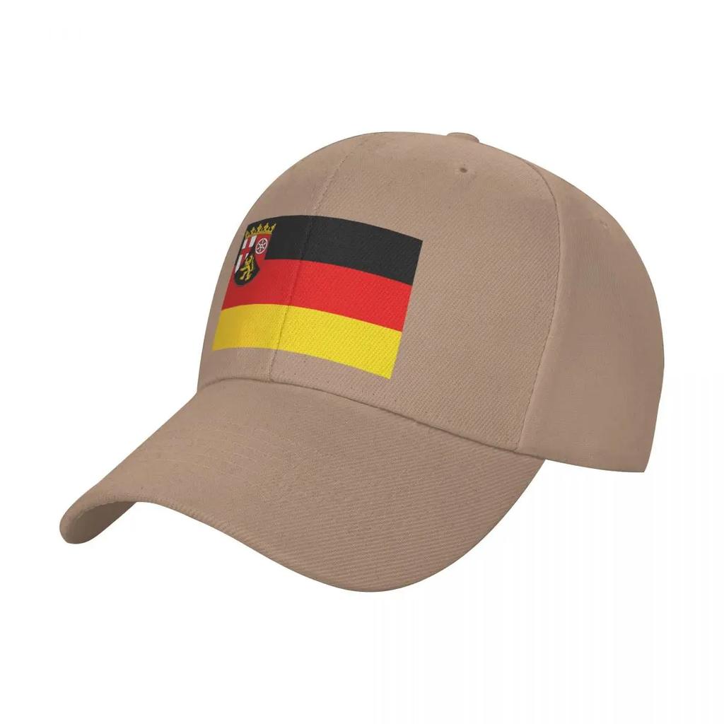 Flag of Rhineland-Palatinate, GerUnisexy Baseball Cap Wild Ball Hat Golf Wear fishing caps Unisex Unisex's Luxury Women's