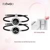 Totwoo Mountain & Sea Oath Smart Couple Bracelet - Vibrating, Interactive, Long-Distance Connection for Couples & Friends