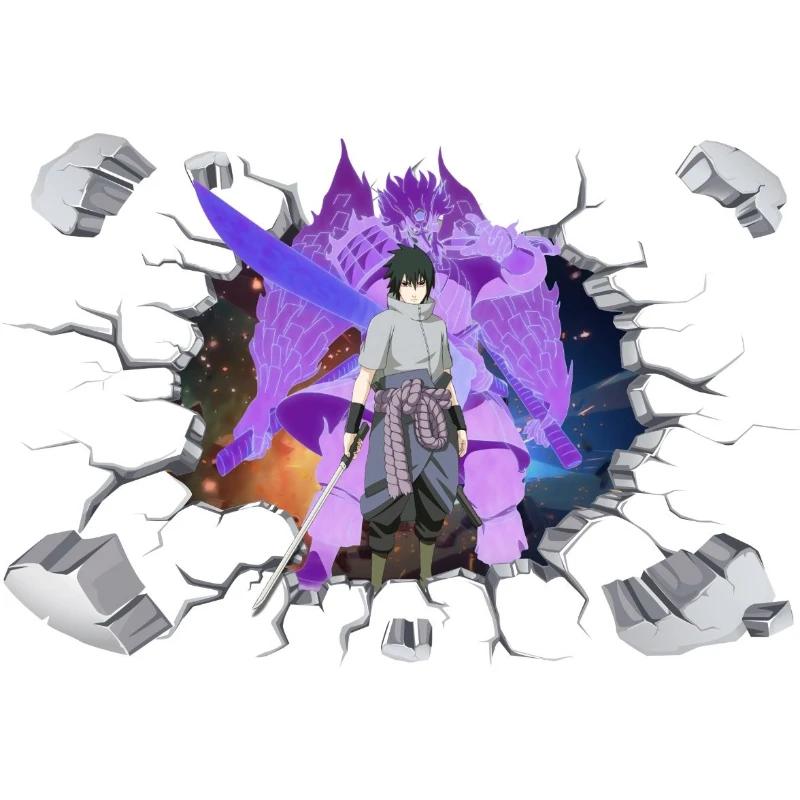 Japanese anime Naruto wall sticker comic wallpaper 3D three-dimensional adhesive wall sticker water resistant decorative painting