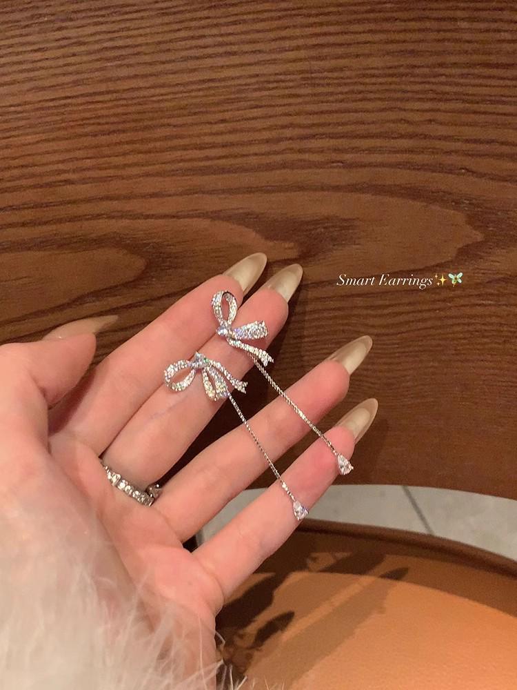 Unique 925 Silver Butterfly Zircon Pearl Stud Earrings for Women - High-End Fashion Jewelry