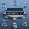 ITCOM 8-канальный телефонный и 2-канальный гигабитный Ethernet мультиплексор по оптоволокну