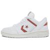 Converse Weapon fashionable versatile non-slip wear-resistant breathable low-top skate shoes unisex white