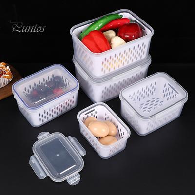 3 Stück Aufbewahrungsbehälter für Obst Lebensmittelqualität BPA-frei Großes Fassungsvermögen Gute Abdichtung Leicht zu reinigen Aufbewahrungsboxen für Obst und Gemüse mit Deckel