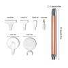 DIY Diamond Painting Luminous Point Diamond Pen Tool Set Colorful Multi-diamond Threaded Pen Tip Magnifying Glass Combination
