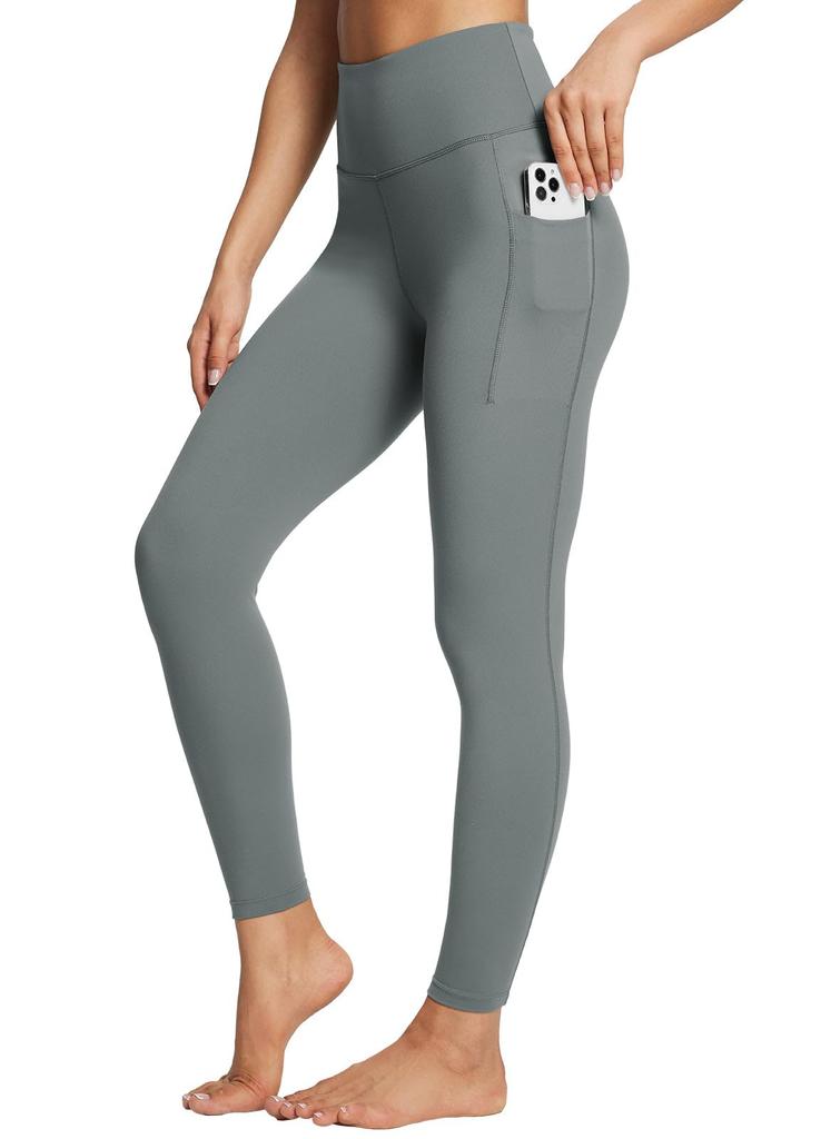 Baleaf Yoga Cropped Kompression High Pilates mit Knöchellänge Größe M Damen Leggings, Hosen, Länge, Leggings, Taille, Hosen, Taschen, Hosen, Stretch,