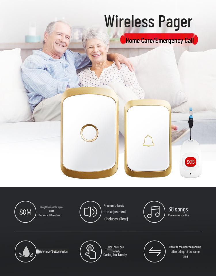 Elderly and Child Care Waterproof Wireless Emergency Call Button