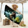 Abstract Neymar Portrait Beach Towel High Absorbency & Quick-Dry Comfortable Lightweight Perfect for Traveling Yoga Camping and Swimming