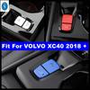 Metalen Auto Elektrische Parkeerrem Handrem Knop Cover Trim Voor VOLVO XC40 2018 - 2025 Rood / Blauw / Zilver Accessoires