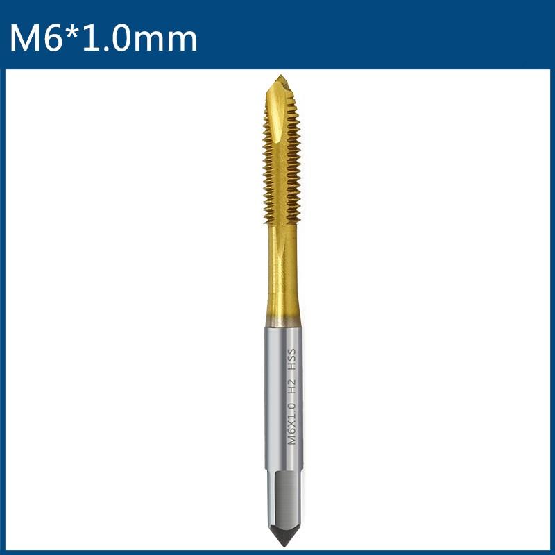 HSS Titanium Coating Screw Tap Drill Bit M2 M2.5 M3 M3.5 M4 M5 M6 M8 M10 M12 Metric Straight Flute Thread Tap Hand Tools Thread Lock3