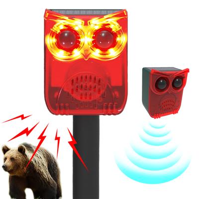 NEW Solar Motion Sensor Alarm Home Security Alarm Animal Repeller Loud Noise Maker Deter Raccoons Deer Skunks Bears and Coyotes