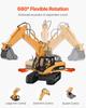 Remote Control Excavator Toy 15 Channel 1:14 Scale RC Excavator Digger