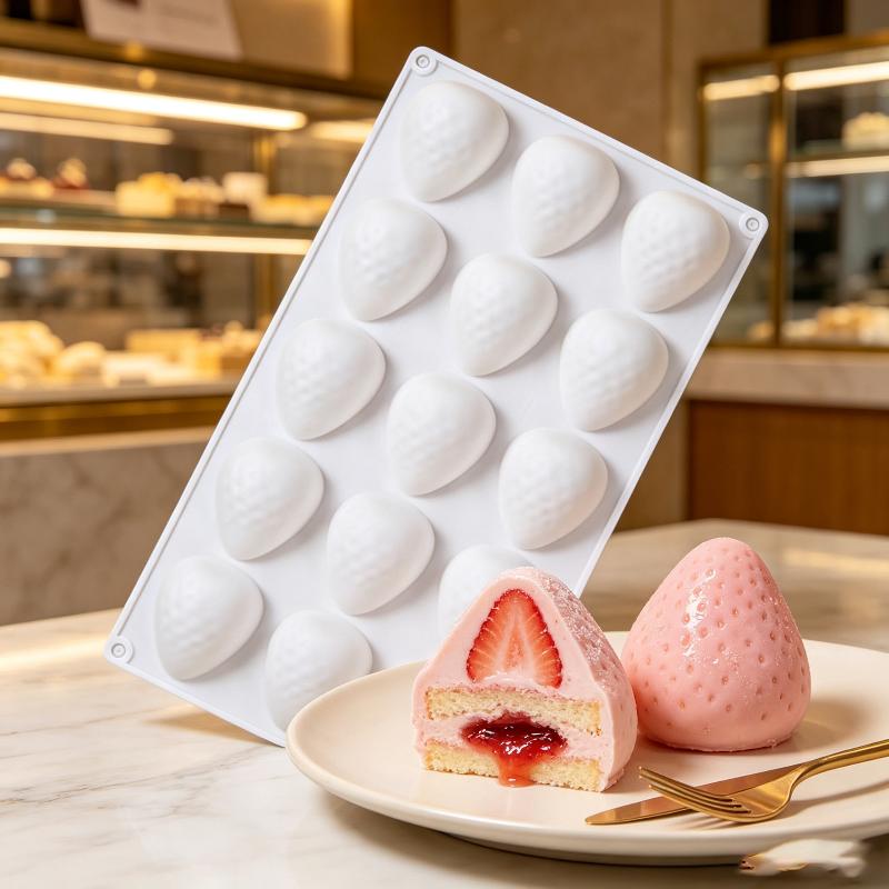 Silicone  Mold For Baking 3D Fruit Shape Chocolate Candy Soap Candle Mould Kitchen Accessories Cake Cupcake Decoration Tool