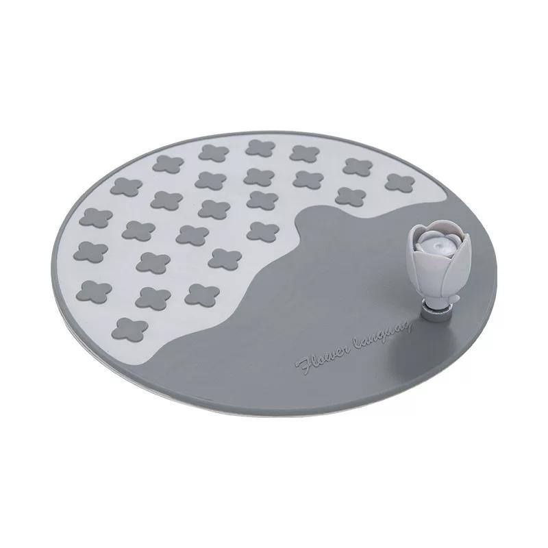 Floor Drain Anti-Odor Cover Silicone Mat Sewer Anti-Odor Device Bathroom Sealing Cover Toilet Seal Cover Stopper