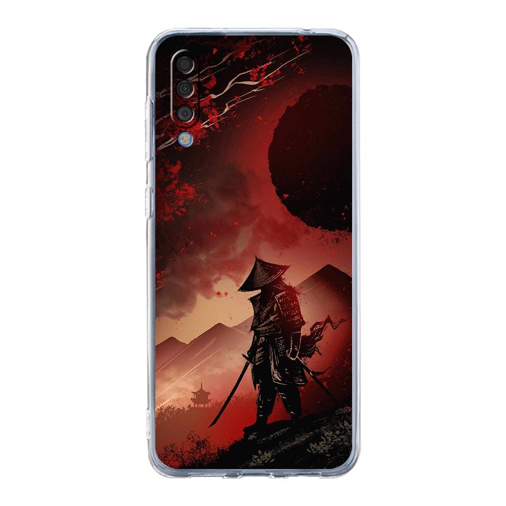 Case For Samsung A14 A50 A70 A30 A40 A20E A10 A10S A20S A02S A04S A12 A22 A32 A34 A42 A52 5G A54 Japanese Bushido Samurai Cover